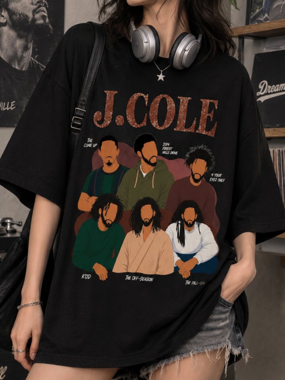 J. Cole Vintage Rap Tee, Hip Hop Graphic Shirt